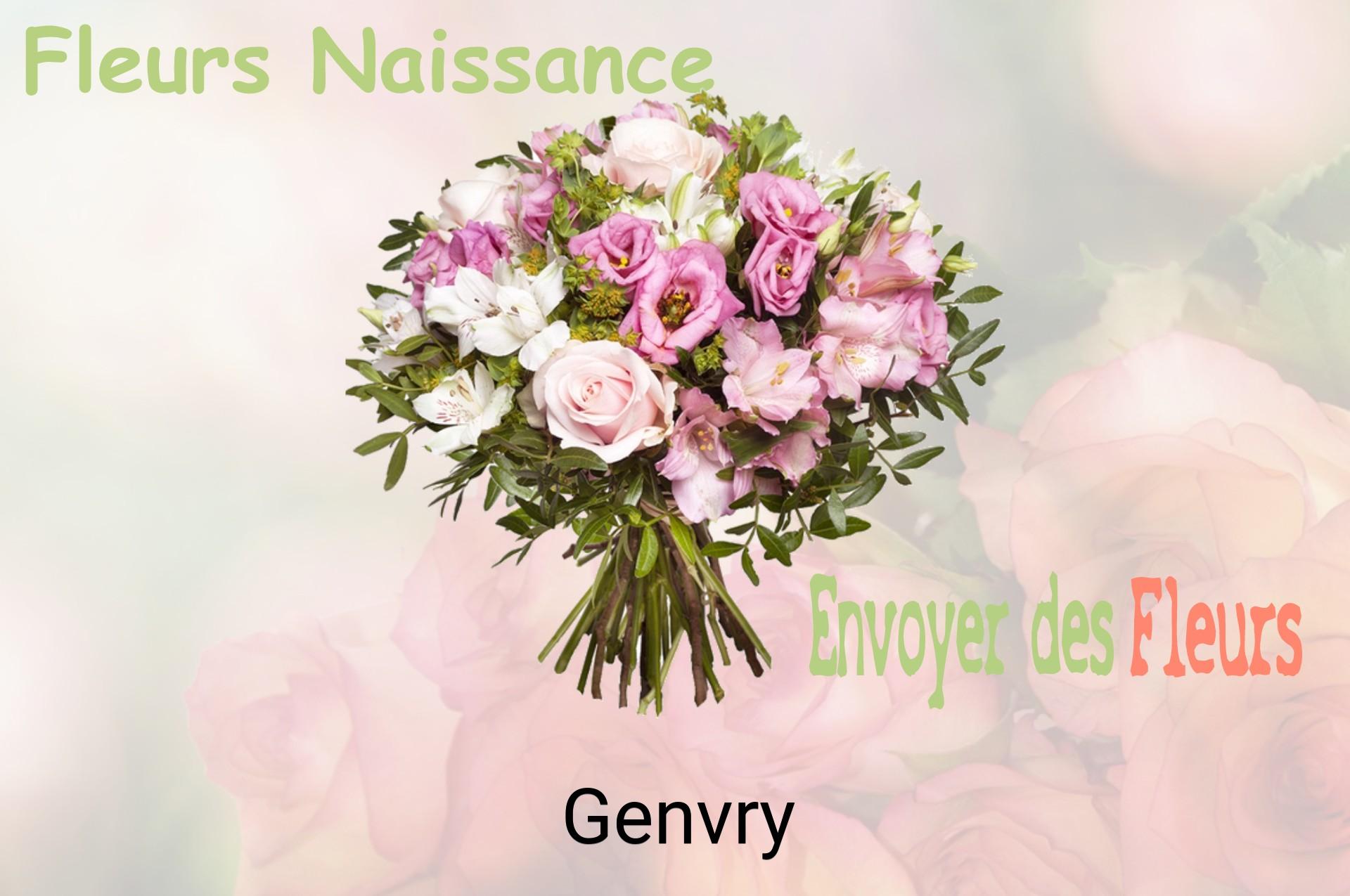 Bouquet de fleurs de naissance livré à Genvry